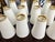 AERIN Aerin for Visual Comfort 3 Light Montreuil Small Wall Sconces in Gilt Gold With Original Off White Linen Shades, Set of Four For Sale - Image 4 of 10