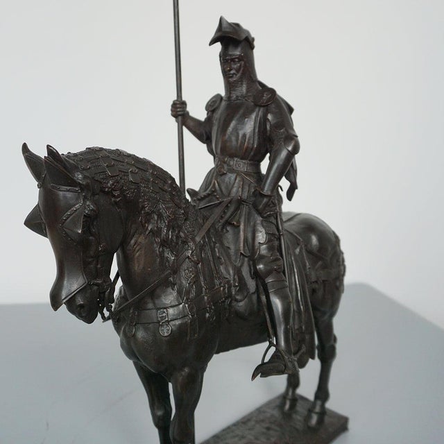 Emmanuel Fremiet, Louis d'Orléans, Original Bronze Sculpture, 1890s-1910s For Sale - Image 9 of 12