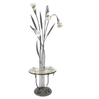 Mid-Century Modern Metal Floor Lamp For Sale