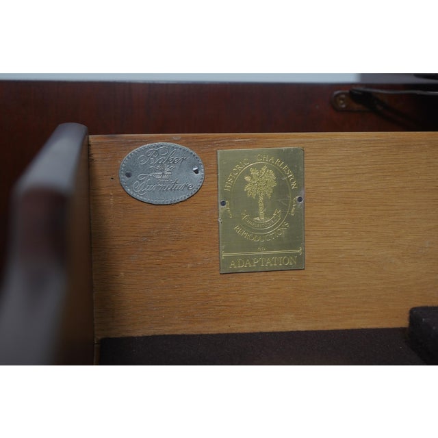 Baker Chippendale Historic Charleston Mahogany China Cabinet For Sale - Image 18 of 18