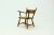 French Blonde Oak and Rush Armchair, 1950s For Sale - Image 11 of 11