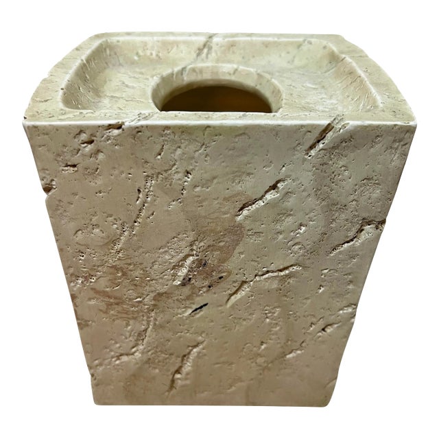 21th Century Faux Stone Tissue Box Cover For Sale