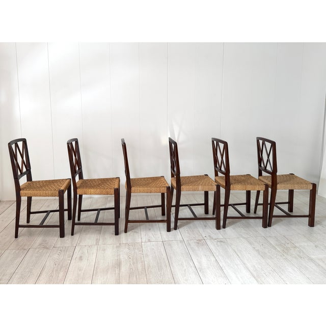 Chairs in the style of Paolo Buffa, 1950s, Set of 6 For Sale - Image 6 of 18