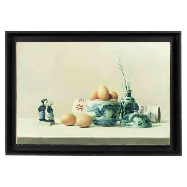 Zhang Wei Guang, Breakfast, Original Oil Painting, 2000s For Sale