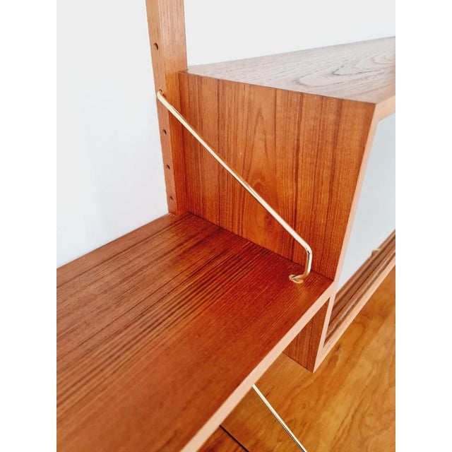 Wood Mid-Century Modern Danish Teak Wall Unit by Poul Cadovius for Cado, 1960s For Sale - Image 7 of 11