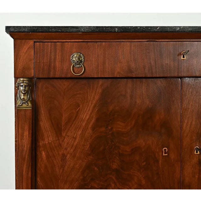19th Century Dutch Mahogany Empire Buffet For Sale - Image 9 of 10