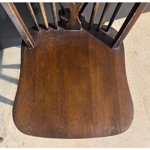 Wheel Back Dining Chairs, 1960s, Set of 6 For Sale - Image 9 of 11
