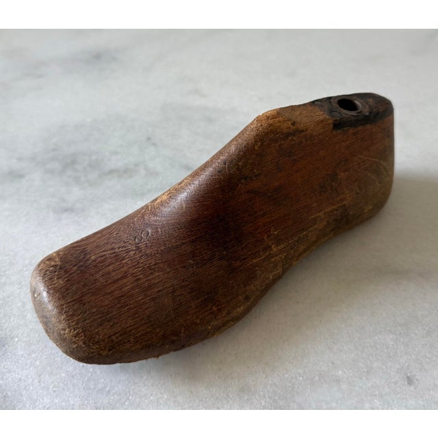Rustic Vintage Wooden Shoe Form or Shoe Last For Sale - Image 3 of 10