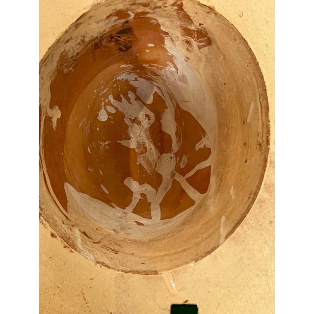 Light Yellow Vintage Mexico Tjaquepaque Sombrero Chip Bowl For Sale - Image 8 of 10