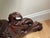 Hand Carved Late 19th C. Continental Rococo Revival Mahogany Flip‑Top Gueridon / Salon Table For Sale - Image 9 of 11