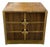 1970’s Mastercraft Walnut and Brass Chest of Drawers For Sale