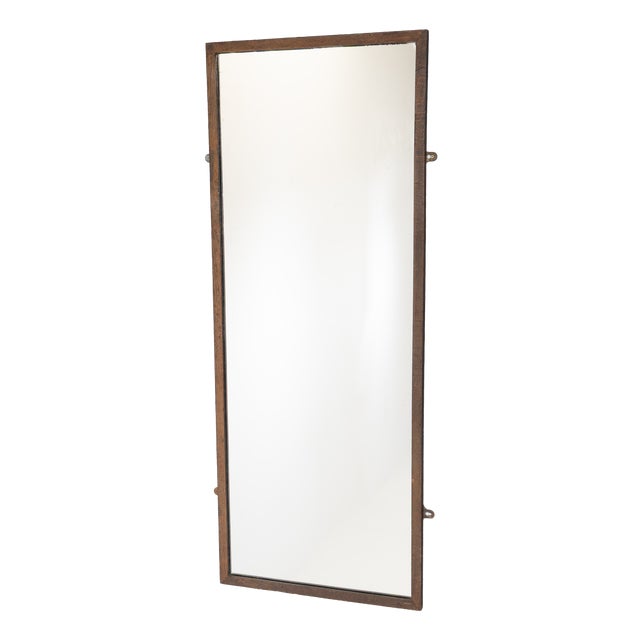 Oak Framed Bistro Mirror, 1910 For Sale