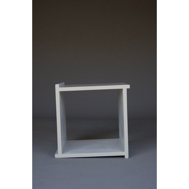 Vintage Plywood Cube Stool, 1960s For Sale - Image 4 of 14