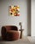 Lee Cox "Blaze" Acrylic on Canvas, Square Abstract Collage Painting in Orange, 2025 For Sale In Monterey, CA - Image 6 of 6