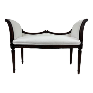Early 20th Century French Country Newly Upholstered Bench