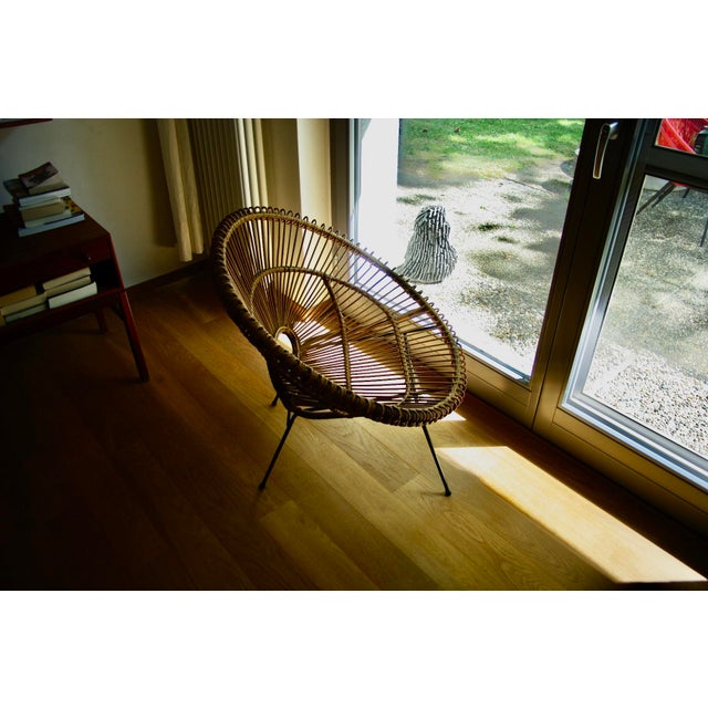 Sun Lounger in Rattan from Abraham and Dirk Jan Roi, France, 1950s For Sale - Image 4 of 13