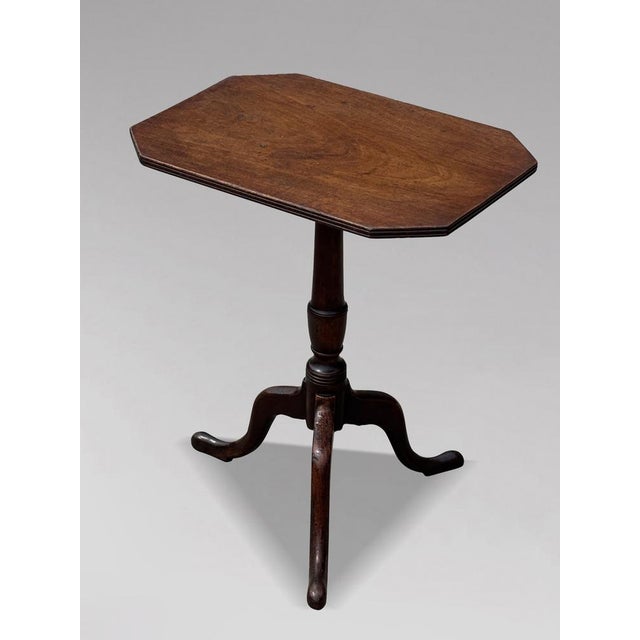 Brown Antique George III Mahogany Tripod Table, 1790 For Sale - Image 8 of 8
