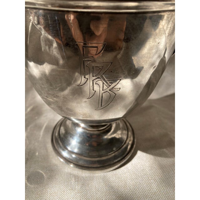 Early 20th Century Large American Antique Solid Sterling Silver Water Pitcher, Early 20th Century For Sale - Image 5 of 6