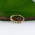 Zambian Emerald Band in Solid 14k Gold – Round Accents – A Timeless Jewelry, Size 6.75 For Sale - Image 10 of 10
