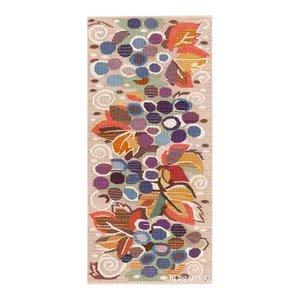 Nazmiyal Collection Vintage Swedish Barbro Sprinchorn Kilim “Vindruvor” (Grapes) Signed Rug