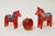 Wood Swedish Folk Art Hand-Carved Dala Horses, 1970s, Set of 2 For Sale - Image 7 of 10