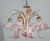 1980s Liz Taylor, Iridiscent Pink Murano Glass Chandelier, 1980s For Sale - Image 5 of 18