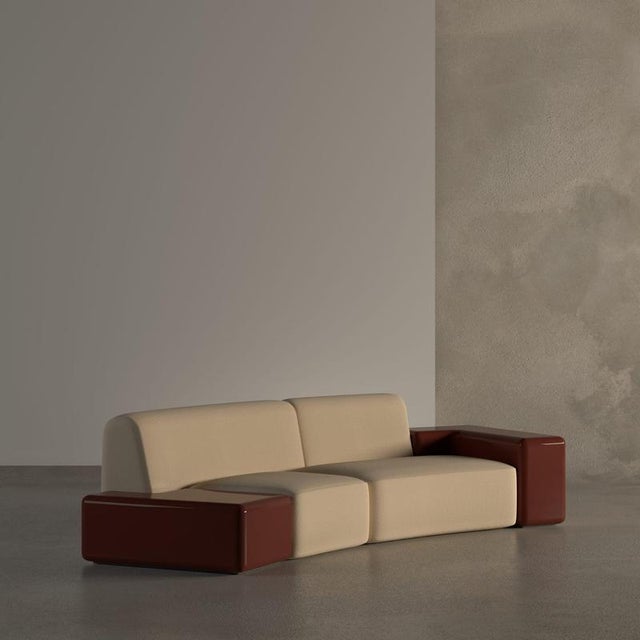 Verneuil 2 seater sofa by haymann editions dimensions: d 97 x w 371 x h 80 cm (dimensions may vary). Materials: lacquered...