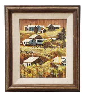 Frederick Colbus (California, 1917-1986) Original Oil on Panel C.1960s