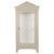 Grey-Painted Display Cabinet with Curved Top and Carved Details, 1920 For Sale - Image 12 of 12