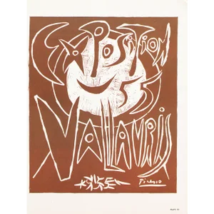 1957 After Pablo Picasso, Poster "Exhibition in Vallauris"