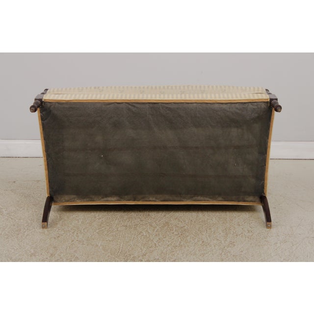 Laine Sheraton Style Mahogany Settee Loveseat For Sale - Image 17 of 18