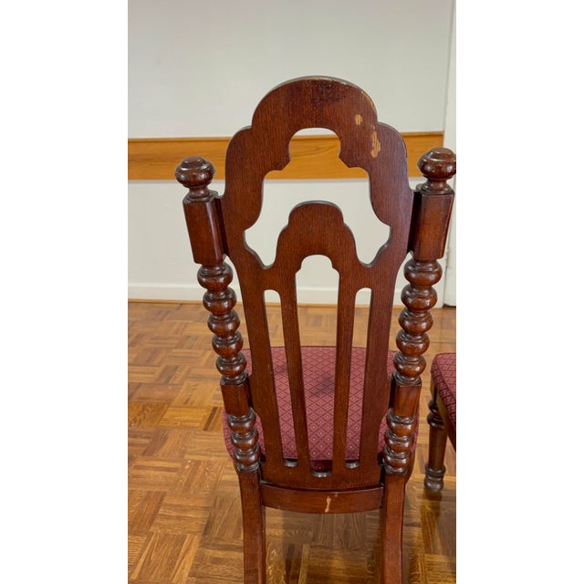 French Renaissance Style Oak Dining Chairs, (circa 1880-1900). For Sale - Image 9 of 17