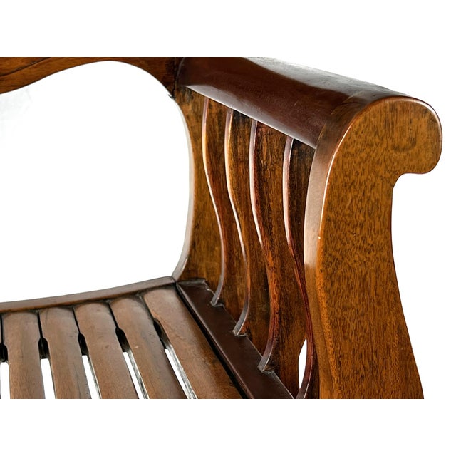 Wood Antique Chinese Armchair Made for the French Market For Sale - Image 7 of 12