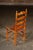 Wood Set of Seven Mid-Century French Country Ladder Back Chairs With Rush Seats For Sale - Image 7 of 9