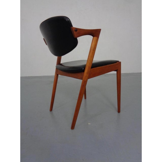 Model 42 Dining Chair in Teak by Kai Kristiansen for Schou Andersen, Denmark, 1960s For Sale - Image 6 of 13