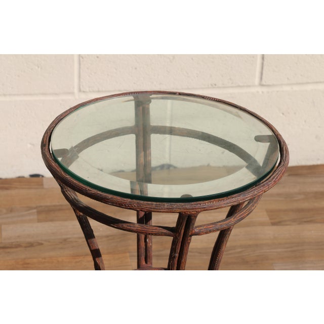 Metal Pair of Twig Wrought Iron Outdoor/Indoor Side Tables by Rose Tarlow Melrose House For Sale - Image 7 of 18
