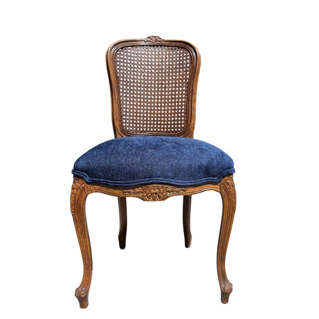 Set of 6 French Provincial Louis Cane Back Chairs For Sale In Los Angeles - Image 6 of 13