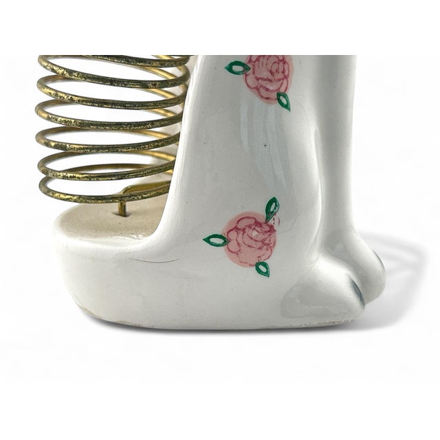 1960’s Norcrest Porcelain Cat Mail Letter Sorter & Pen Holder Figurine For Sale - Image 10 of 10