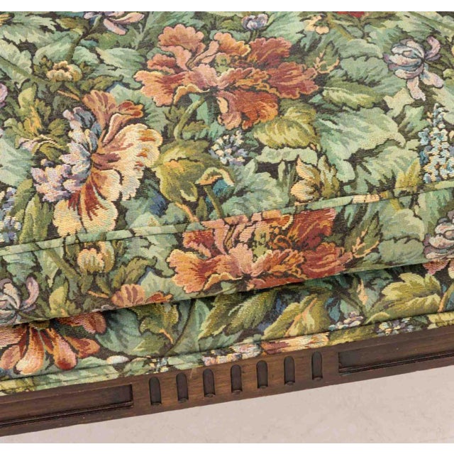 French Provincial Style Mahogany Sofa For Sale - Image 4 of 8