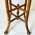 Wood 1950s Vintage Arts & Crafts Boho Chic Oak, Cane & Brass Stick & Ball Drinks Table For Sale - Image 7 of 13