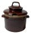 Vintage McCoy Brown Dripware Soup Tureen / Bean Pot With Lid For Sale