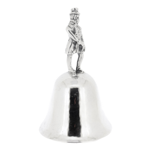 Late 20th Century Cartier Sterling Silver Table Bell With Figural Handle