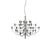Model 2097/30 Chandelier in Chromed Metal with ABS Diffusers by Gino Sarfatti for Arteluce, 1958, in Very Good conditions....