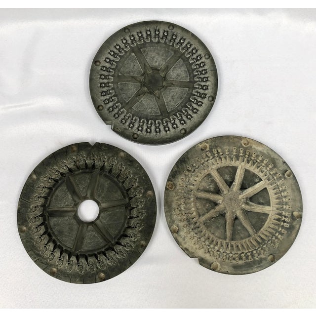 Industrial art. Repurposed vintage rubber jewelry molds have amazing texture, patina, and design. Neutral palette of black...