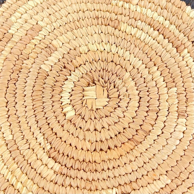Early 20th Century Hausa Flat Basket Nigeria 12inch MATTER COLLECTION For Sale - Image 4 of 7