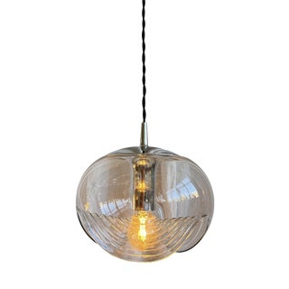 Space Age Glass Futura Biomorphic Pendant by Koch & Lowy for Peill & Putzler, Germany, 1970s For Sale