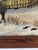 Vintage Original Cottage Oil Painting: Framed Winter Landscape Art For Sale - Image 4 of 12