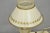 Mid 20th Century Vintage French Country White Gold Small Genie Lantern Tole Bouillotte Desk Lamp For Sale - Image 5 of 11