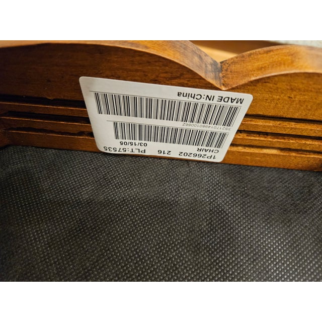 2 Ethan Allen Dining Room Side Chairs French Country Custom Fabric Finish 216 For Sale - Image 12 of 13