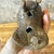 Heavy Brass Owl Burrowing Ground Bird Etched Statue For Sale - Image 4 of 5